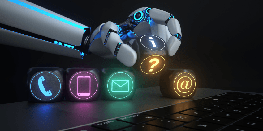 Visual representation of the AI automation journey showing the workflow process